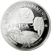10 Dollars - Elizabeth II Africa, Cook Islands, 2011 reverse image