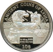 10 Dollars - Elizabeth II Ancient Coins of Lydia, Cook Islands, 2011 reverse image