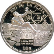 10 Dollars - Elizabeth II Rio de la Plata, Cook Islands, 2011 reverse image