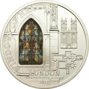 10 Dollars - Elizabeth II Westminster Abbey, Cook Islands, 2011 reverse image
