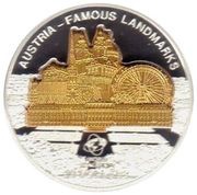 10 Dollars - Elizabeth II Austria: Famous landmarks, Cook Islands, 2011 reverse image