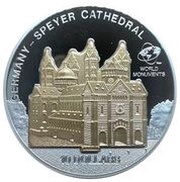 10 Dollars - Elizabeth II Speyer Cathedral, Cook Islands, 2011 reverse image