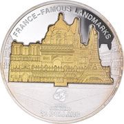 10 Dollars - Elizabeth II France: Famous Landmarks, Cook Islands, 2012 reverse image
