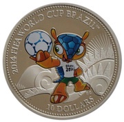 10 Dollars - Elizabeth II Fuleco, Cook Islands, 2013 reverse image