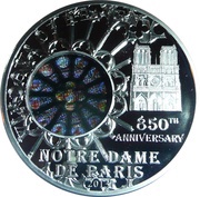 10 Dollars - Elizabeth II Notre Dame, Cook Islands, 2013 reverse image