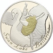10 Dollars - Elizabeth II Swan Lake Ballerina, Cook Islands, 2014 reverse image