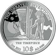 10 Dollars - Elizabeth II The Timepiece, Cook Islands, 2014 reverse image