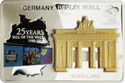 10 Dollars - Elizabeth II Fall of the Berlin Wall, Cook Islands, 2014 reverse image