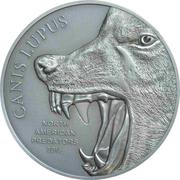 10 Dollars - Elizabeth II Wolf, Cook Islands, 2015 reverse image