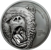 10 Dollars - Elizabeth II Grizzly Bear, Cook Islands, 2015 reverse image