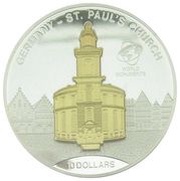 10 Dollars - Elizabeth II St. Paul's Church, Cook Islands, 2015 reverse image