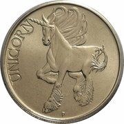 1 Dollar - Elizabeth II 4th Portrait - Young Collectors - Unicorn reverse image