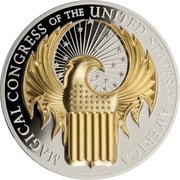 10 Dollars - Elizabeth II Magical Congress of the United States of America, Cook Islands, 2017 reverse image