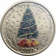 1 Dollar - Elizabeth II 4th Portrait - Merry Christmas 2011, Australia, 2011 reverse image