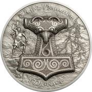 10 Dollars - Elizabeth II Mjöllnir - Thor's Hammer, Cook Islands, 2017 reverse image