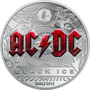 10 Dollars - Elizabeth II Black Ice, Cook Islands, 2018 reverse image