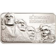 10 Dollars - Elizabeth II Mount Rushmore, Cook Islands, 2018 reverse image