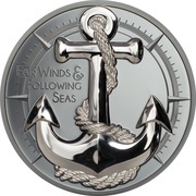 10 Dollars - Elizabeth II Anchor, Cook Islands, 2019 reverse image