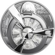 10 Dollars - Elizabeth II Airplane Propeller, Cook Islands, 2020 reverse image