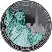 10 Dollars - Elizabeth II Miss Liberty, Cook Islands, 2020 reverse image
