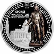 10 Dollars - Elizabeth II George Washington, Cook Islands, 2021 reverse image