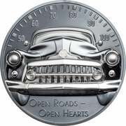 10 Dollars - Elizabeth II Classic Car, Cook Islands, 2021 reverse image