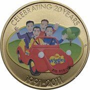 1 Dollar - Elizabeth II 4th Portrait - Wiggles - Big Red Car, Australia, 2011 reverse image