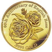 10 Dollars - Elizabeth II English Rose, Cook Islands, 2021 reverse image