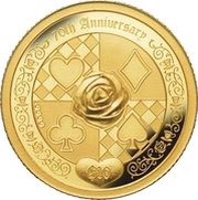 10 Dollars - Elizabeth II Alice in Wonderland, Cook Islands, 2021 reverse image