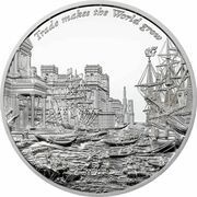 10 Dollars - Elizabeth II Trade Makes the World Grow, Cook Islands, 2022 reverse image