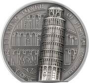10 Dollars - Elizabeth II Leaning Tower of Pisa, Cook Islands, 2022 reverse image