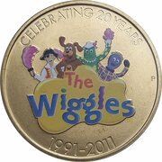1 Dollar - Elizabeth II 4th Portrait - Wiggles - Four friends, Australia, 2011 reverse image