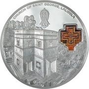 10 Dollars - Elizabeth II Posthumous; Church of Saint George, Cook Islands, 2023 reverse image
