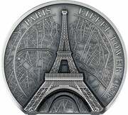 10 Dollars - Charles III Eiffel Tower, Cook Islands, 2024 reverse image