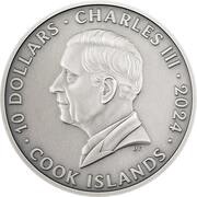 10 Dollars - Charles III The Book of Souls obverse image