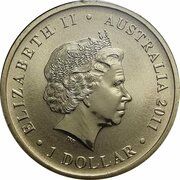 1 Dollar - Elizabeth II 4th Portrait - Royal Australian Navy 100th Anniversary obverse image