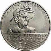1 Dollar - Elizabeth II 4th Portrait - 85th Birthday Queen Elizabeth II, Australia, 2011 reverse image