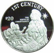 20 Dollars - Elizabeth II 1st Century, Cook Islands, 1997 reverse image