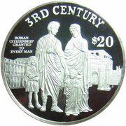 20 Dollars - Elizabeth II 3rd Century, Cook Islands, 1997 reverse image
