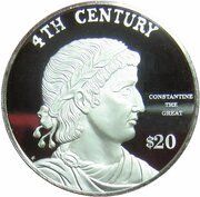 20 Dollars - Elizabeth II 4th Century, Cook Islands, 1997 reverse image