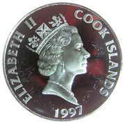 20 Dollars - Elizabeth II 6th Century, Cook Islands, 1997 obverse image