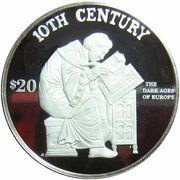 20 Dollars - Elizabeth II 10th Century, Cook Islands, 1997 reverse image