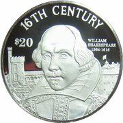 20 Dollars - Elizabeth II 16th Century, Cook Islands, 1997 reverse image
