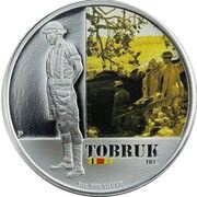 1 Dollar - Elizabeth II 4th Portrait - Tobruk 1941, Australia, 2011 reverse image
