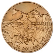 20 Dollars - Elizabeth II Golden Jubilee: Street Party, Cook Islands, 2002 reverse image