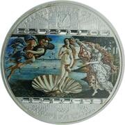 20 Dollars - Elizabeth II The Birth of Venus, Cook Islands, 2008 reverse image