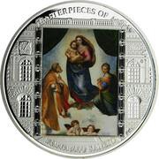 20 Dollars - Elizabeth II The Sistine Madonna, Cook Islands, 2009 reverse image