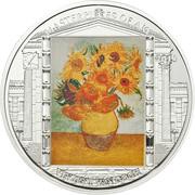 20 Dollars - Elizabeth II Sunflowers, Cook Islands, 2010 reverse image