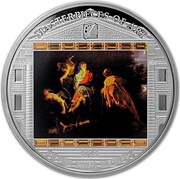 20 Dollars - Elizabeth II Flight into Egypt, Cook Islands, 2012 reverse image