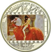 20 Dollars - Elizabeth II Lady Godiva, Cook Islands, 2013 reverse image